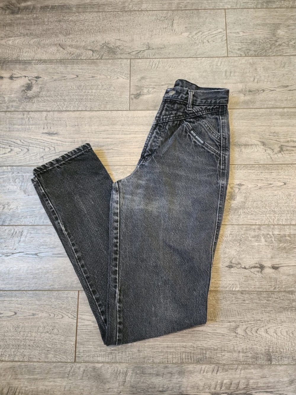Vintage Rocky Mountain Womens Jeans High-Rise Black Denim Bareback Size 27/5